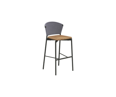 Luxury Piper 050 Bar Stool by Roda with Teak Seat | Casa Design Group