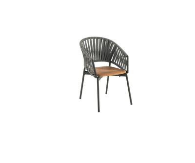 Stylish Piper 122 Comfort Outdoor Dining Chair by Roda with Aluminum Frame | Casa Design Group