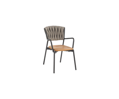 Luxury Piper 221 Italian Outdoor Dining Armchair by Roda | Casa Design Group