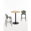Durable and Stylish Piper 250 Outdoor Bar Stool by Roda with Teak or Resin Seat | Casa Design Group