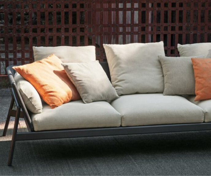 Contemporary Piper Low Back Outdoor Sectional Sofa by Roda | Casa Design Group