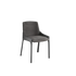 Plié dining chair by Fiam upholstered in hide leather or nubuck with metal and wood structure – Casa Design Group