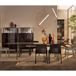 Plié dining chair by Fiam upholstered in hide leather or nubuck with metal and wood structure – Casa Design Group