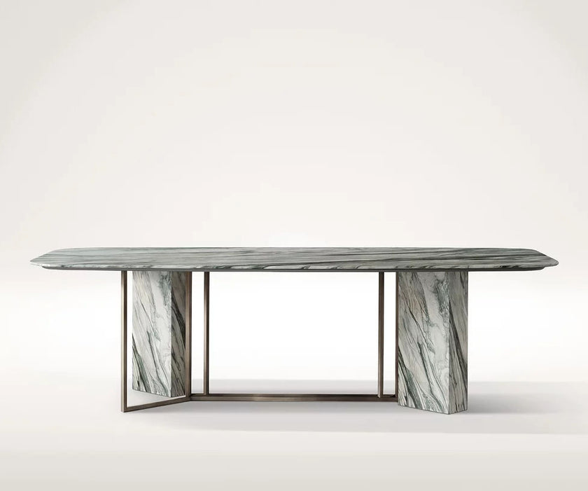 Plinto Limited Edition Dining Table by Meridiani in Cipollino marble Casa Design Group