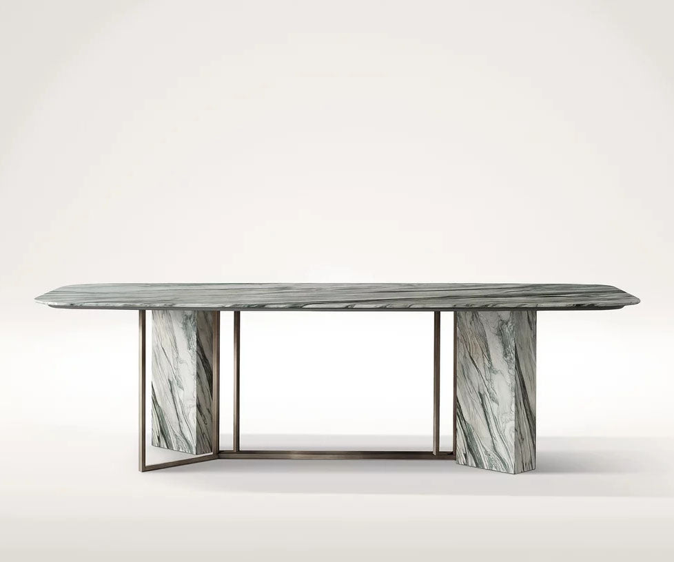 Plinto Limited Edition Dining Table by Meridiani in Cipollino marble Casa Design Group