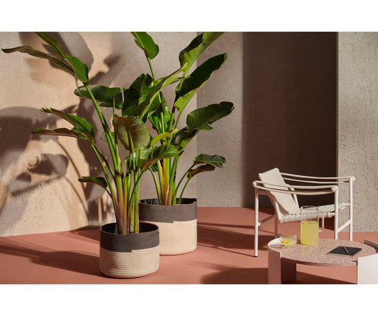 Contemporary Podor Outdoor Baskets by Cassina with vibrant woven design – Casa Design Group