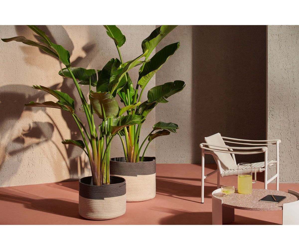 Contemporary Podor Outdoor Baskets by Cassina with vibrant woven design – Casa Design Group