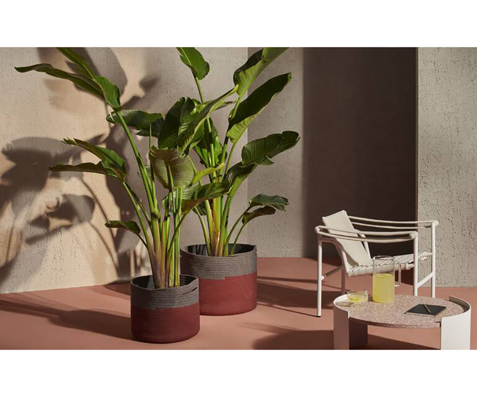 Contemporary Podor Outdoor Baskets by Cassina with vibrant woven design – Casa Design Group