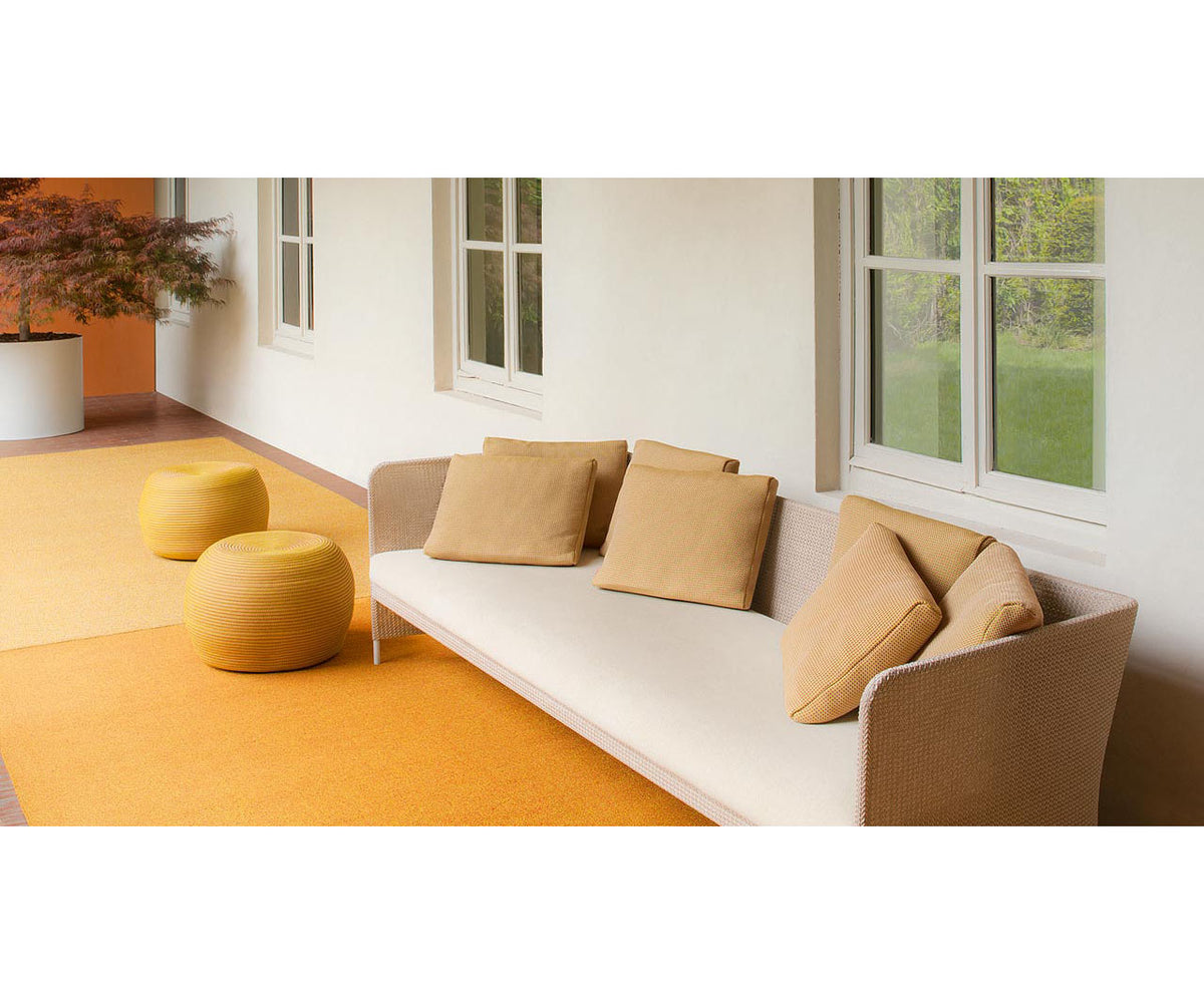 Softer and Thicker Hand Tufted Design Policromo Double Outdoor Rug by Paola Lenti Casa Design Group