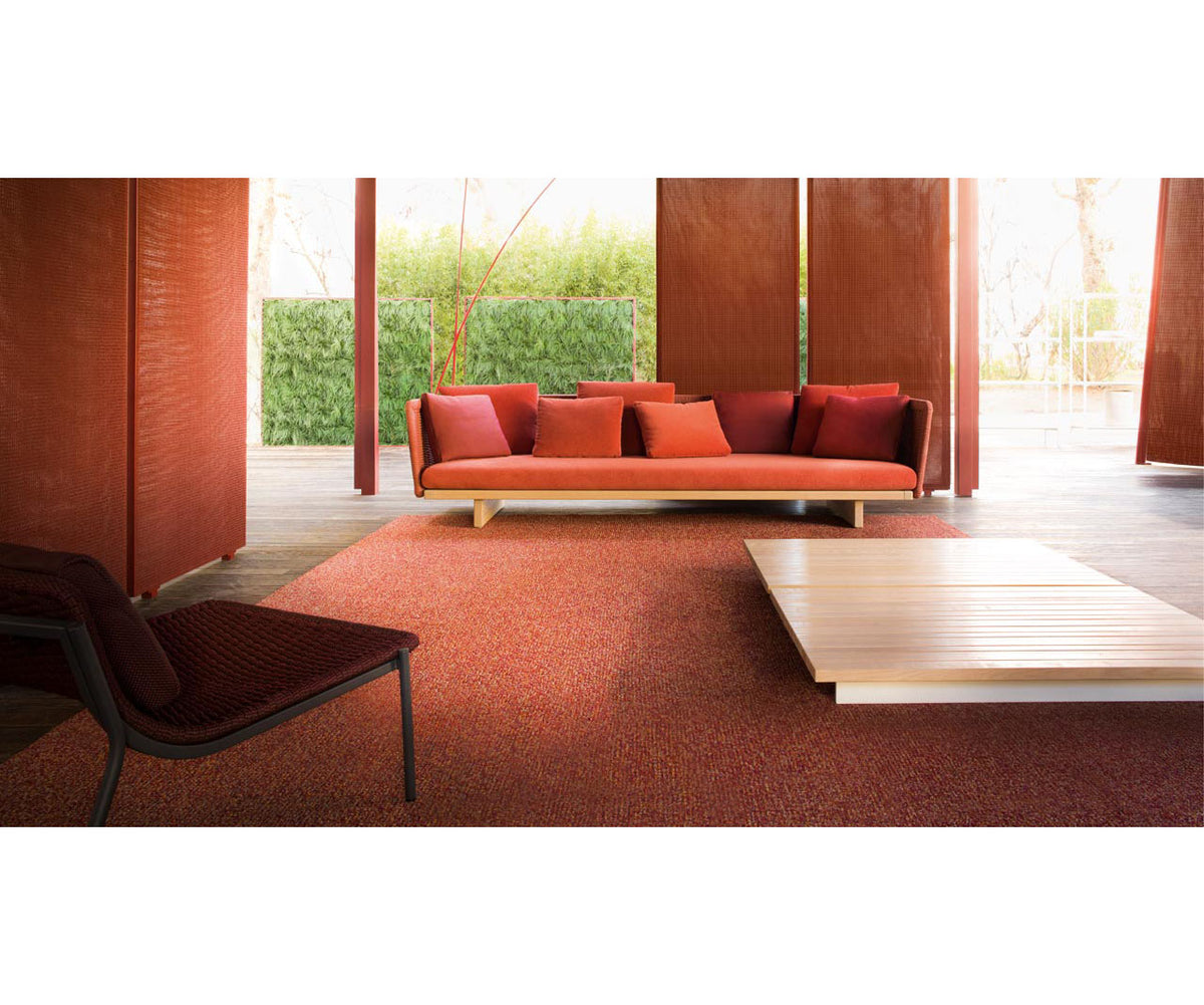 Softer and Thicker Hand Tufted Design Policromo Double Outdoor Rug by Paola Lenti Casa Design Group