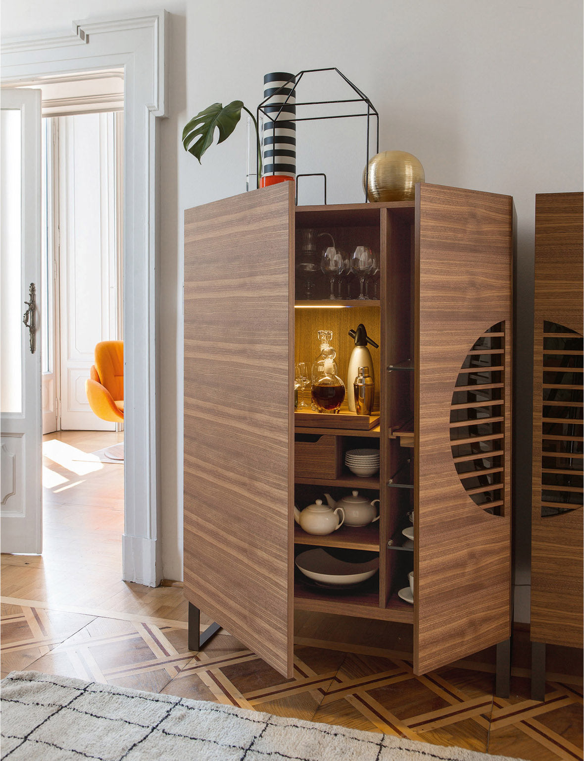 High End Polifemo Bar Cabinet by Porada Casa Design Group