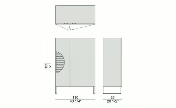 High End Polifemo Bar Cabinet by Porada Casa Design Group