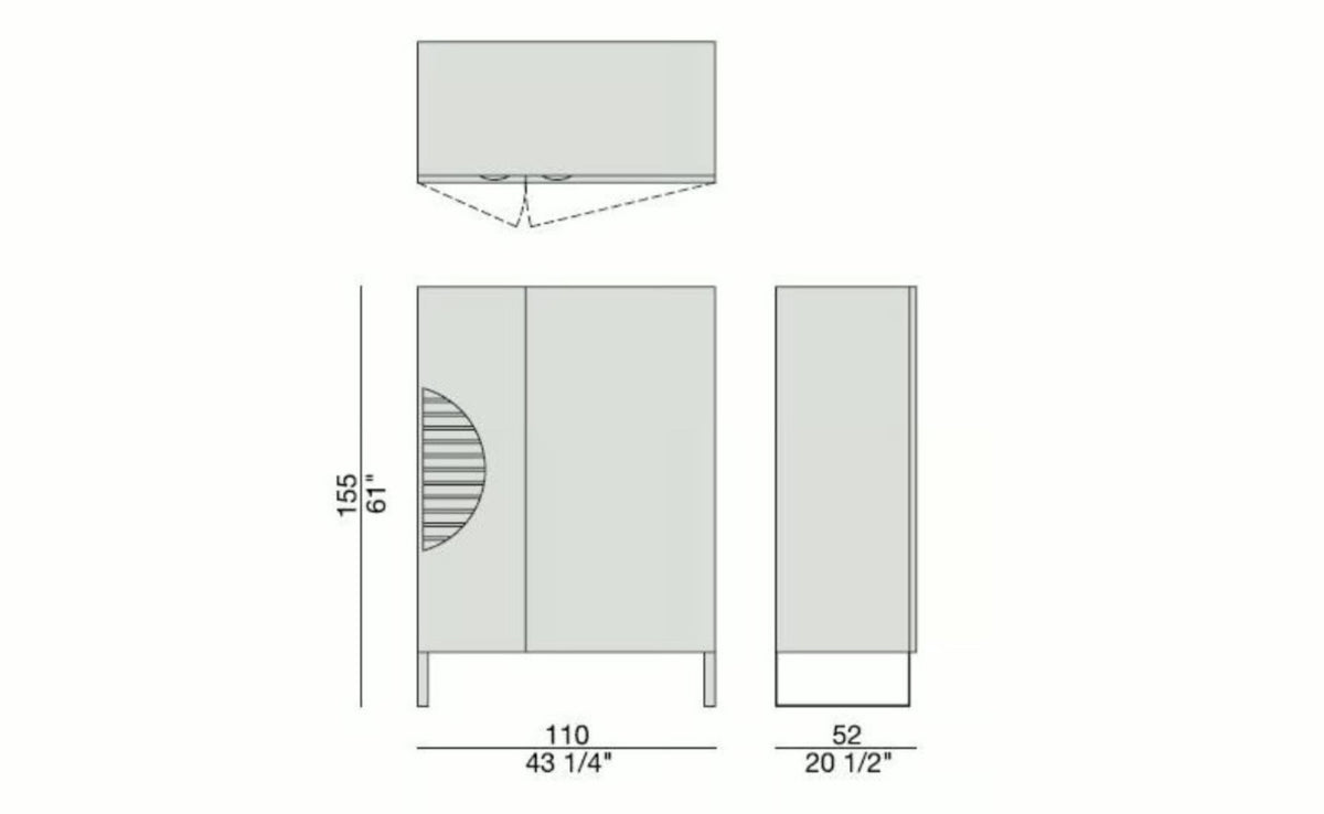 High End Polifemo Bar Cabinet by Porada Casa Design Group