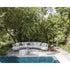 Luxury Ponente Pouf by Atmosphera in Outdoor Fabric Casa Design Group