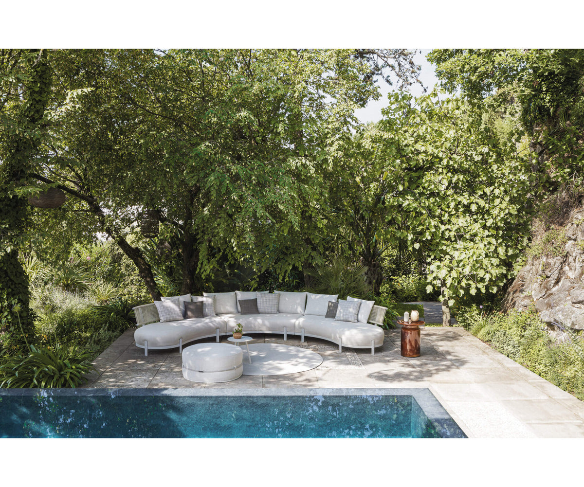 Luxury Ponente Pouf by Atmosphera in Outdoor Fabric Casa Design Group