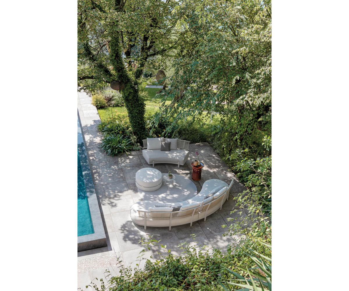 Luxury Ponente Pouf by Atmosphera in Outdoor Fabric Casa Design Group