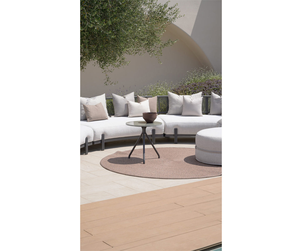 Luxury Ponente Pouf by Atmosphera in Outdoor Fabric Casa Design Group
