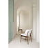 Porada Nissa Side Chair with a solid Canaletta walnut frame and fabric or leather upholstery | Casa Design Group