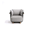 Modern Portofino Outdoor Lounge Chair in Aluminum and Teak Casa Design Group