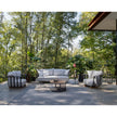 Modern Portofino Outdoor Lounge Chair in Aluminum and Teak Casa Design Group