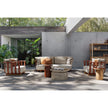 Modern Portofino Outdoor Lounge Chair in Aluminum and Teak Casa Design Group