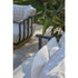 Modern Portofino Outdoor Lounge Chair in Aluminum and Teak Casa Design Group