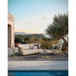 Modern Portofino Outdoor Lounge Chair in Aluminum and Teak Casa Design Group