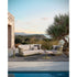 Modern Portofino Outdoor Lounge Chair in Aluminum and Teak Casa Design Group