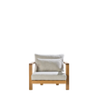 Elegant Teak Pure Outdoor Lounge Chair by Tribù | Casa Design Group