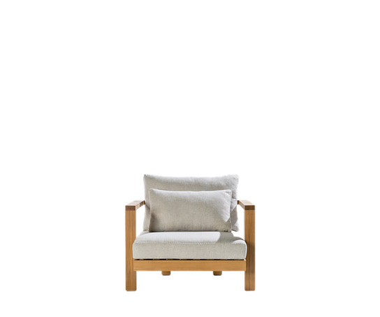 Elegant Teak Pure Outdoor Lounge Chair by Tribù | Casa Design Group