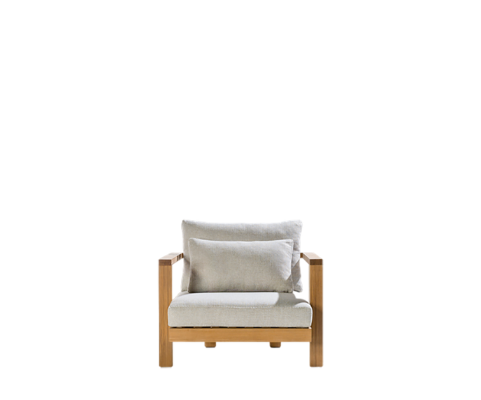 Elegant Teak Pure Outdoor Lounge Chair by Tribù | Casa Design Group