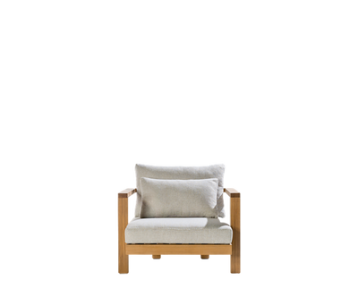 Elegant Teak Pure Outdoor Lounge Chair by Tribù | Casa Design Group