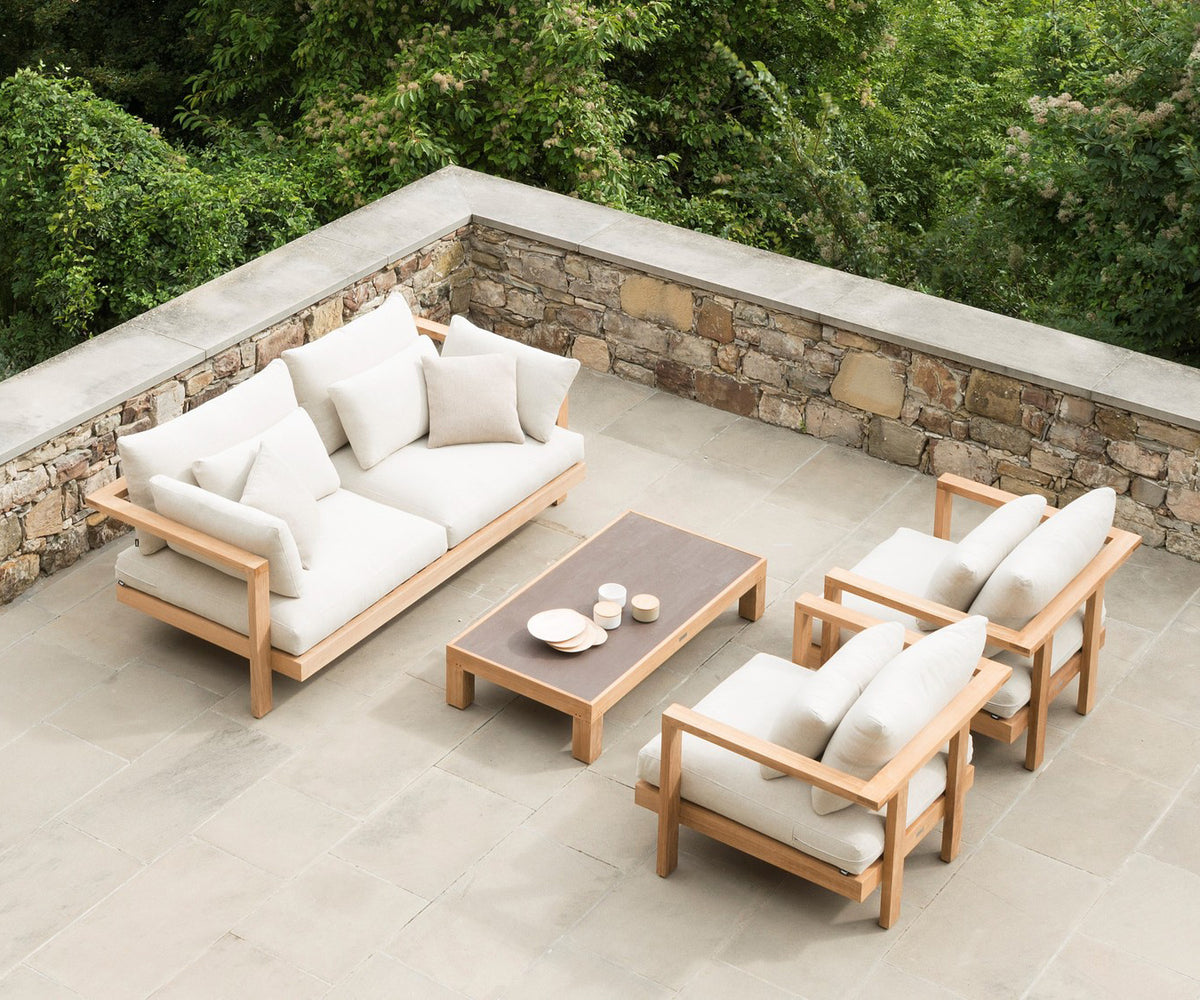 Elegant Teak Pure Outdoor Lounge Chair by Tribù | Casa Design Group