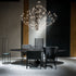 Q2 Pendant Light with Curved Nickel Structure by Baxter | Casa Design Group