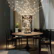 Q2 Pendant Light with Curved Nickel Structure by Baxter | Casa Design Group