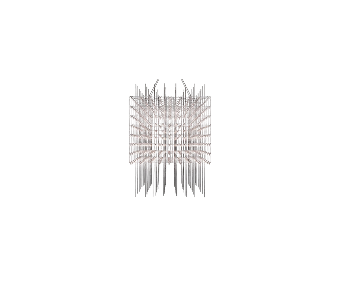 Q3 Pendant Light with Nickel Structure and Glass Sticks by Baxter | Casa Design Group