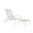 Modern QT Outdoor Lounger with Footrest by Royal Botania Casa Design Group