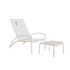 Modern QT Outdoor Lounger with Footrest by Royal Botania Casa Design Group