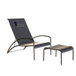 Modern QT Outdoor Lounger with Footrest by Royal Botania Casa Design Group