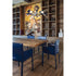 Qualina dining armchair by Enrico Pellizzoni upholstered in leather with contemporary design – Casa Design Group