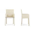 Qualina dining armchair by Enrico Pellizzoni upholstered in leather with contemporary design – Casa Design Group
