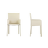 Qualina dining armchair by Enrico Pellizzoni upholstered in leather with contemporary design – Casa Design Group