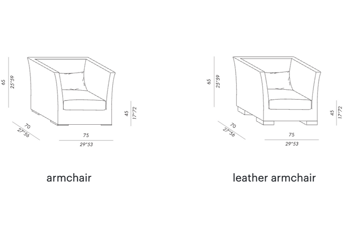 High End Queen Armchair Bed by Meridiani Casa Design Group