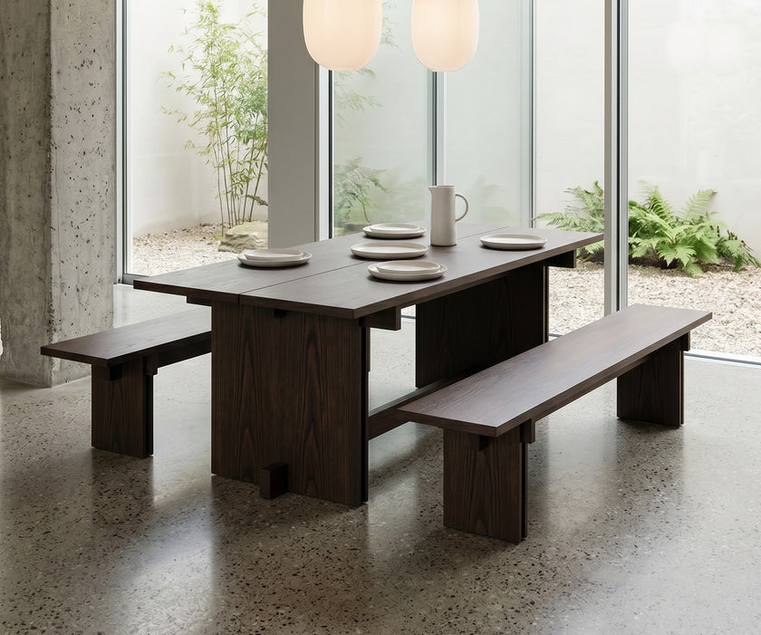 Kendo RAK Architectural Wood Bench | Casa Design Group