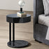 Ralf Contemporary C Table with Marble Base and Lacquered Wood Top by Meridiani | Casa Design Group