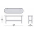 High End Rami Back Sofa Console by Porada Casa Design Group