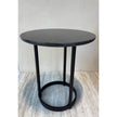 Regent Side Table RTR11 by Molteni&C designed by Vincent Van Duysen with burnished metal base and lava stone top Casa Design Group