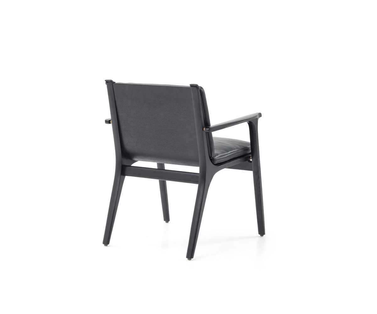 Luxury Ren Dining Chair by Stellar Works with walnut wood and leather upholstery – Casa Design Group