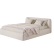 René Bed by Meridiani with soft rounded upholstered design Casa Design Group