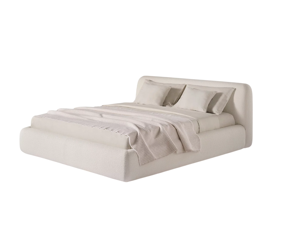 René Bed by Meridiani with soft rounded upholstered design Casa Design Group